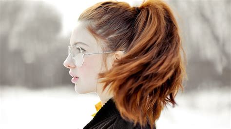 Free Download Hd Wallpaper Women Redheads Sweden Glasses Ebba