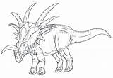 Coloring Dilophosaurus Styracosaurus Pages Dinosaur Sketch Color Jurassic Getdrawings Print Dinosaurs Getcolorings Drawing Park Template Coloringpagesonly sketch template