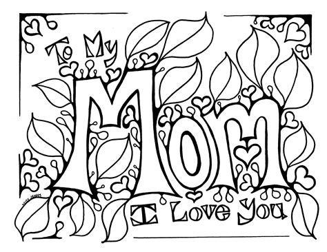 love  mommy  day coloring page  kids colorin vrogueco