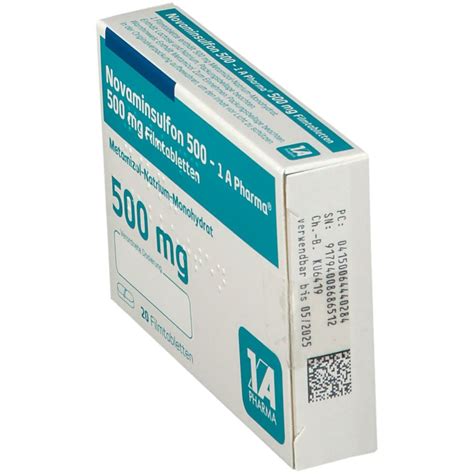 Novaminsulfon 500 1 A Pharma® 20 St Shop