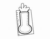Thermometer Coloring Para Colorear Dibujo Termómetro Termometro Dibujos Pintar Coloringcrew Pages sketch template