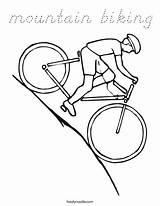 Coloring Mountain Biking Print Ll sketch template