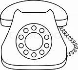 Telephone Phone Old Drawing Sketch Dial Clipart Fashioned Coloring Pages Kids Printable Desktop Phones Contour Board Getdrawings Idea Craft Paintingvalley sketch template