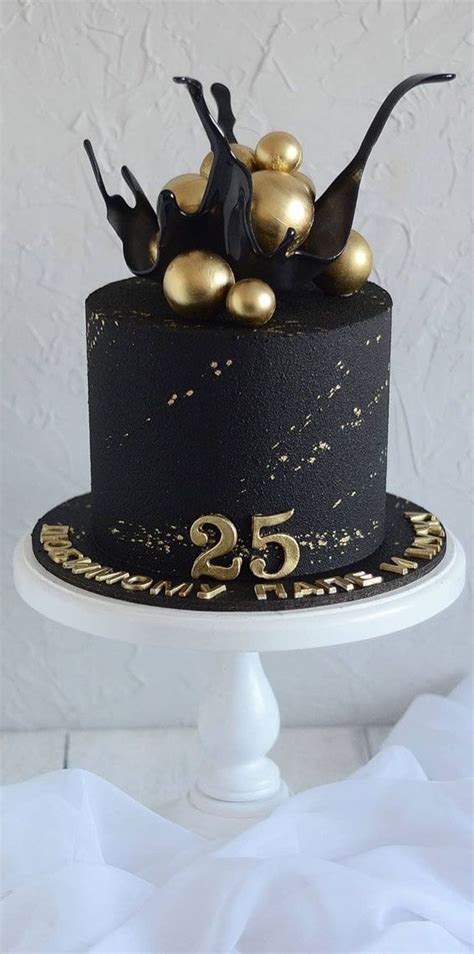 pretty cake ideas for every celebration textured black birthday cake