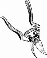 Clipart Pruning Shears Cliparts Shear Library sketch template