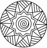 Coloring Mandalas Kids Pages Adults Printable sketch template