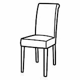 Chair Coloring Pages Kids Asiento Post sketch template
