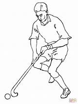 Hockey Kleurplaat Kleurplaten Spelen Spielen Getdrawings Veldhockey Eishockey Printen Gratis Atletiek sketch template