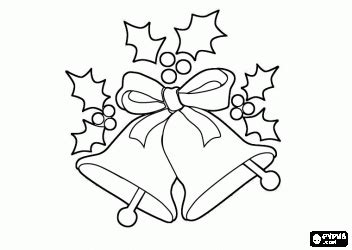 beautiful christmas bells  decoration coloring page bjl christmas