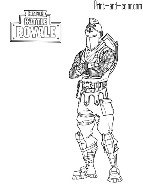 fortnite battle royale coloring page black knight coloring pages