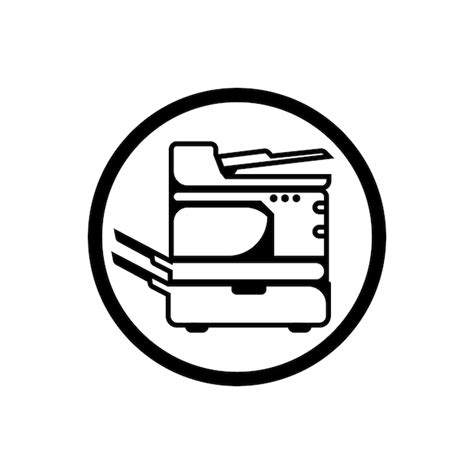 diseno de ilustracion de vestor de logotipo de icono de maquina de