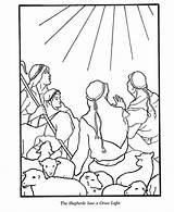 Shepherds Coloring Christmas Pages Story Field Jesus Nativity Bible Clipart Christian Colouring Angel Baby Shepherd Print Visit Kids Traveling Preschool sketch template