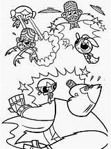 Coloring Powerpuff Girls Jojo Mojo Pages Enemies Getcolorings Getdrawings sketch template