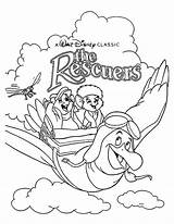 Coloring Pages Disney Rescuers Colouring Bianca Movie Bernard Cartoon Princess Printable Covers Book Und Walt Colors Animal Books Movies Popular sketch template