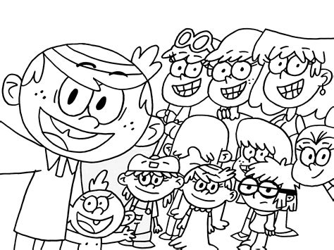 loud house coloring pages    print