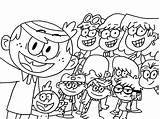 Loud House Coloring Pages Printable Kids Cartoon Colouring Sheets Sheet Print Color Book Para Christmas Pintar Dibujos Lineart Imprimir Lincoln sketch template