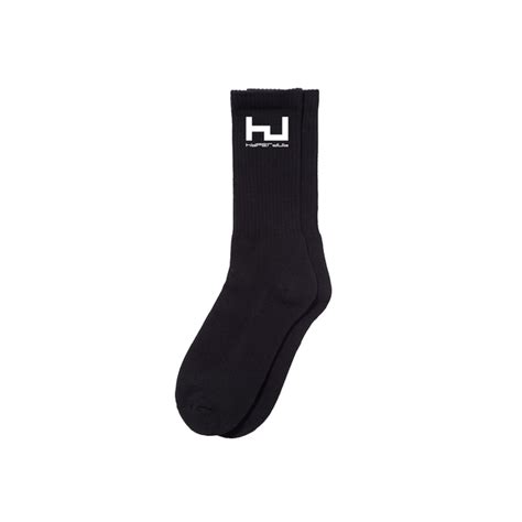 hyperdub logo socks black