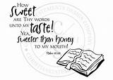 Psalm 119 Coloring Words Sweet Vinyl Thy Wall Pages Template Christianstatements sketch template