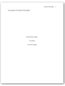 cover page   style research paper sample  research proposal