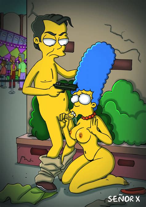 image 1085124 dwight diddlehopper marge simpson the simpsons señor x