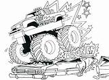 Lifted Truck Coloring Pages Getcolorings sketch template