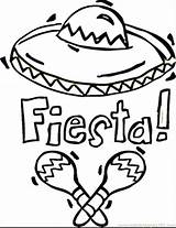 Fiesta Coloring Pages Getcolorings Printable Color sketch template