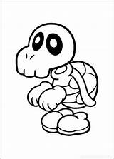 Troopa Koopa Coloringpagesonly sketch template