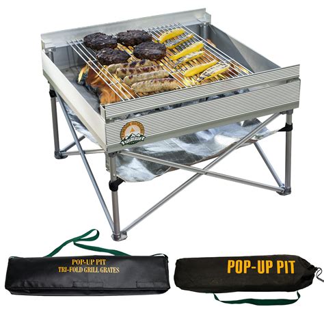 fireside outdoors pop  fire pit outdoor grill bundle updated