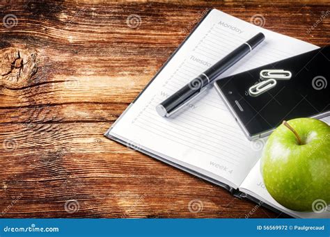 desktop  paper agenda smart phone  green apple stock photo image  apple device