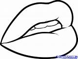 Lips Smiley Big Template Drawing sketch template