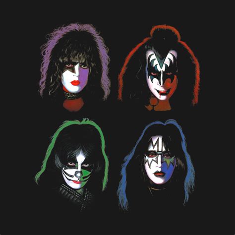 Rock And Roll Music Band Kiss Members Colors Kiss Rock