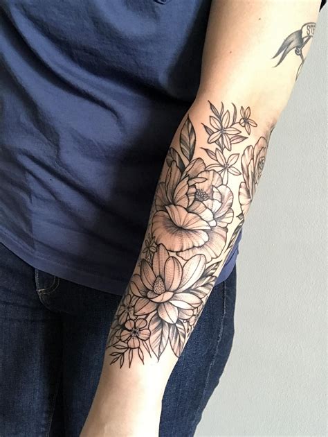 Forearm Lotus Flower Tattoo Half Sleeve Viraltattoo