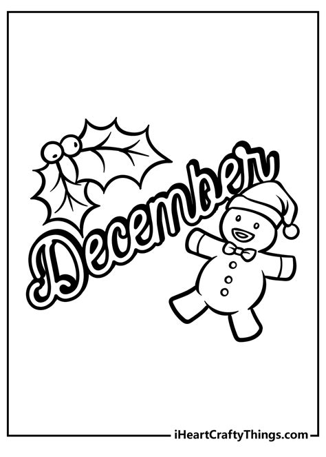 december holiday coloring pages