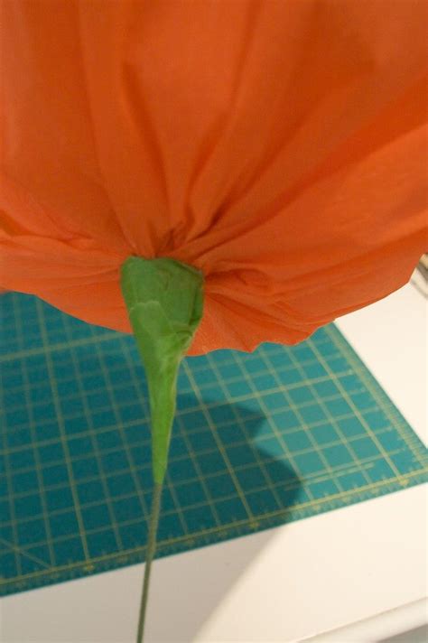 crepe paper poppy flower  tutorial crepe paper poppy flower poppies