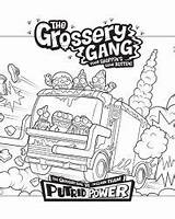 Gang Grossery Coloring Pages Series Sheets Time sketch template