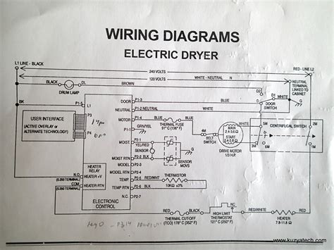 diagram roper electric dryer wiring diagram mydiagramonline