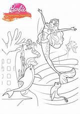 Mermaid Sereia Coloringhome Dolphin Dreamhouse Fairytopia Coloringfolder Azcoloring sketch template