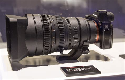 nab  video sonys motor driven cine zoom lens   concept