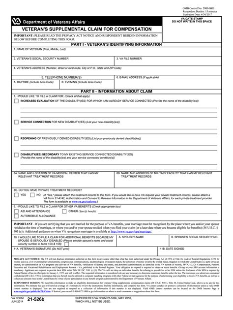 2010 Form Va 21 526b Fill Online Printable Fillable Blank Pdffiller