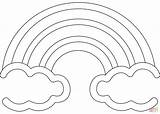 Coloring Rainbow Pages Clouds Supercoloring Printable Drawing Public sketch template