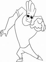 Bravo Johnny Coloring Pages Cartoon Network Kids Cartoons Printable Pointing Hands Pose Color Choose Poses Board sketch template