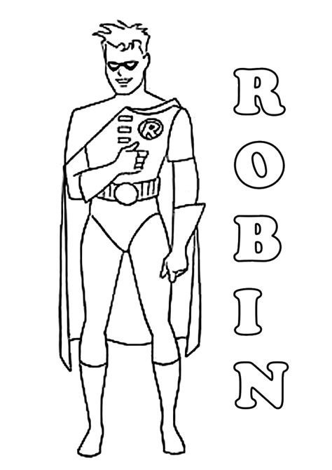 batman robin batman kleurplaten kleurplaatcom