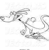 Kangaroo Hopping Toonaday sketch template