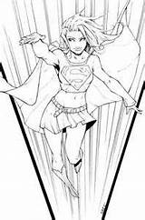 Supergirl Superwoman Superheroes Printablecolouringpages Olivernome sketch template