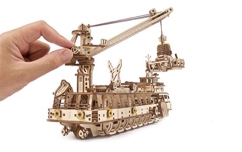 ugears  puzzles research vessel diy model ship  exclusive