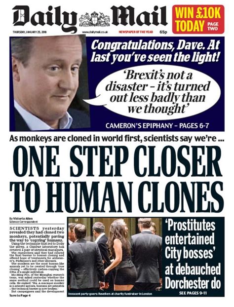 Todays Daily Mail Front Page Ukpolitics