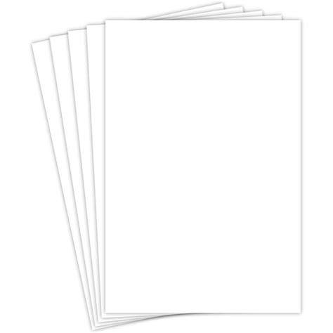 blank white large cardstock    inches medium weight thick paper lb cover card stock