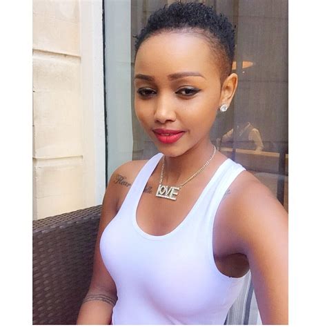 Huddah Monroe Looking Super Cute With Her New Shaved Head