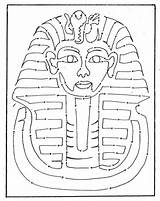 King Tut Egyptian Coloring Pages Tutankhamun Mummy Mask Drawing Tattoo Printable Egypt Print Worksheets Getdrawings Getcolorings Color Ancient Template Unbelievable sketch template
