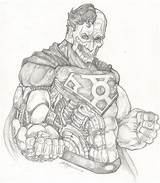 Cyborg Superman Chrisozfulton sketch template